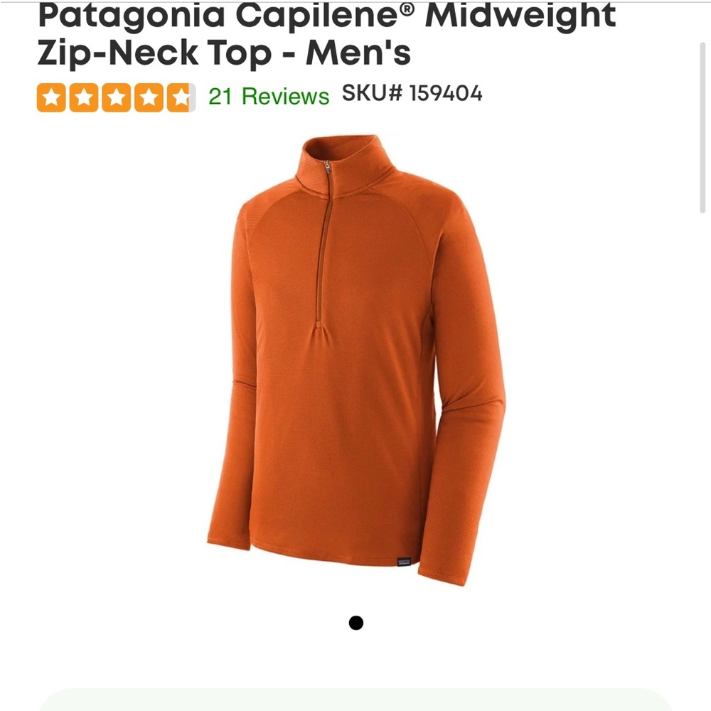 Men’s Patagonia Rust Quarterzip